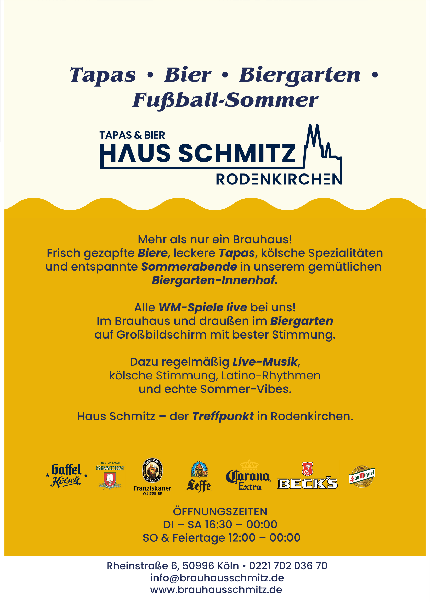 Haus Schmitz Rodenkirchen – Brauhaus Biergarten Rheinstraße Kölner Süden