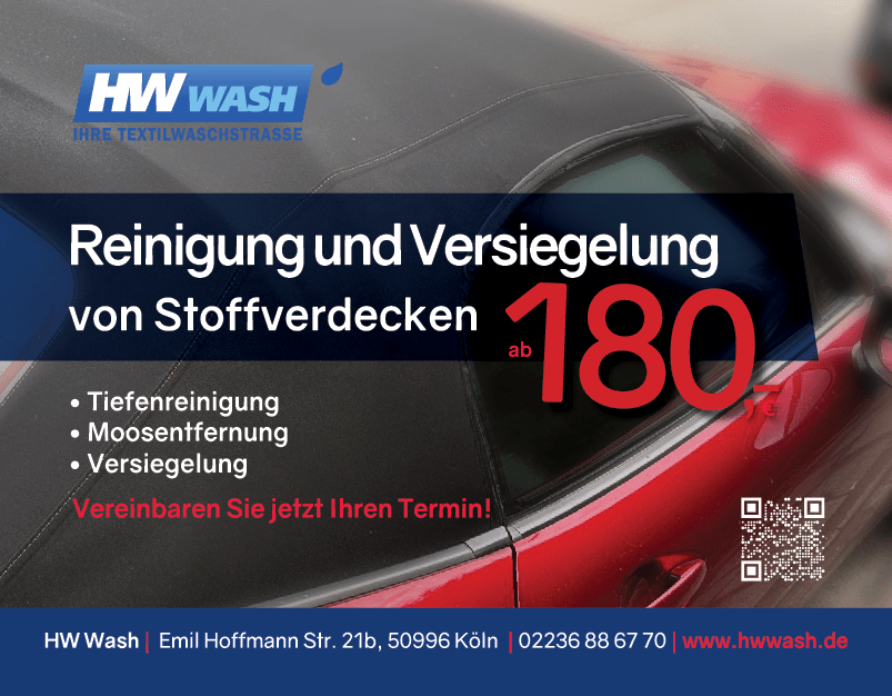 HW Wash Köln – Stadtgebiet Rodenkirchen Kölner Süden