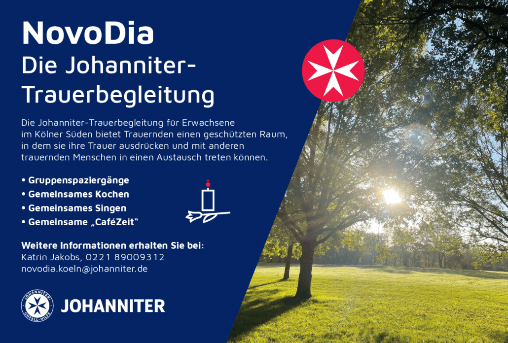 : NovoDia Johanniter-Trauerbegleitung – Stadtgebiet Rodenkirchen Kölner Süden