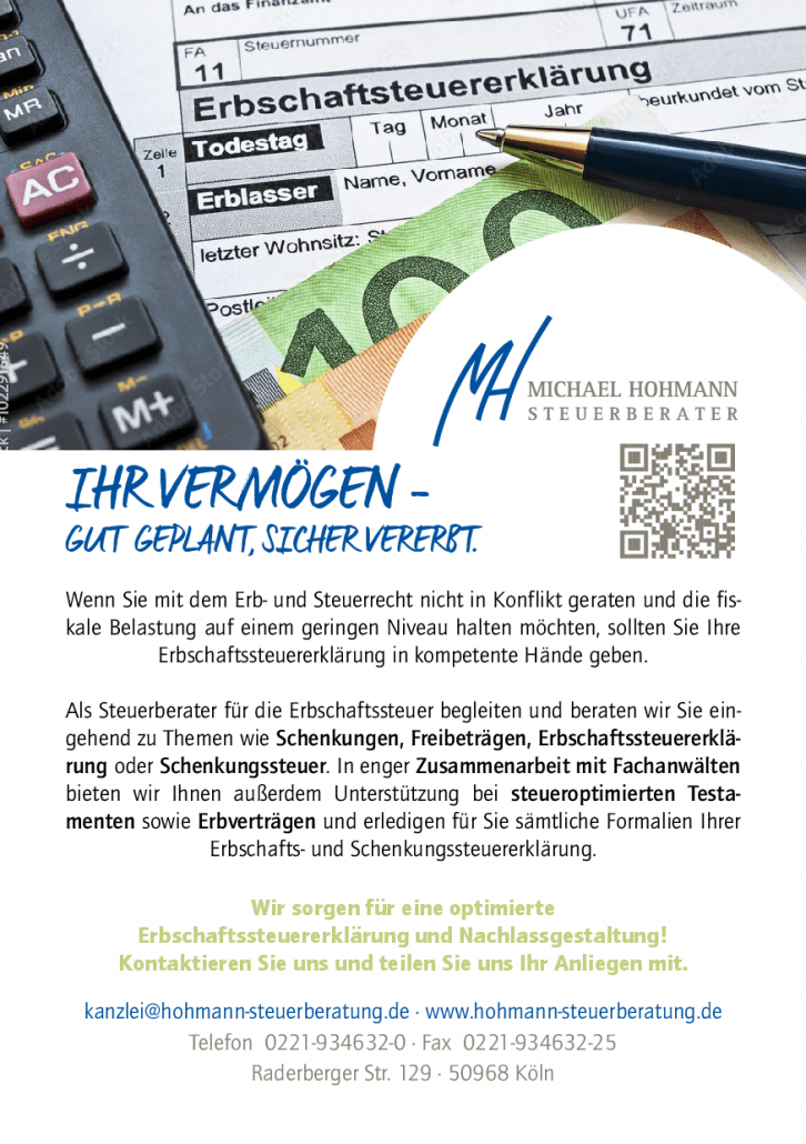Michael Hohmann Steuerberater Köln – Stadtgebiet Rodenkirchen Kölner Süden