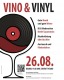 Plakat Vino & Vinyl am 26. August im Haus Schmitz in Köln-Rodenkirchen mit Weinglas und Schallplatte