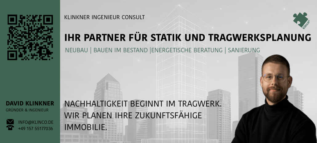 Baustelle mit Statikplanung von Klinkner Ingenieur Consult