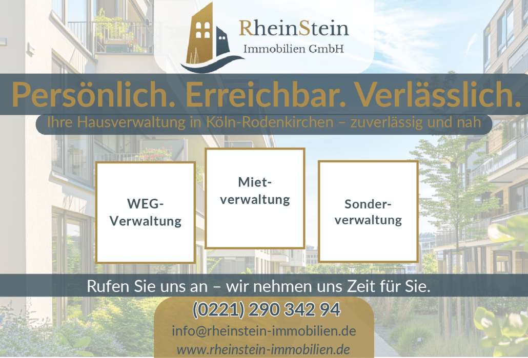 Wohnhaus, verwaltet von Rheinstein Immobilien in Rodenkirchen
