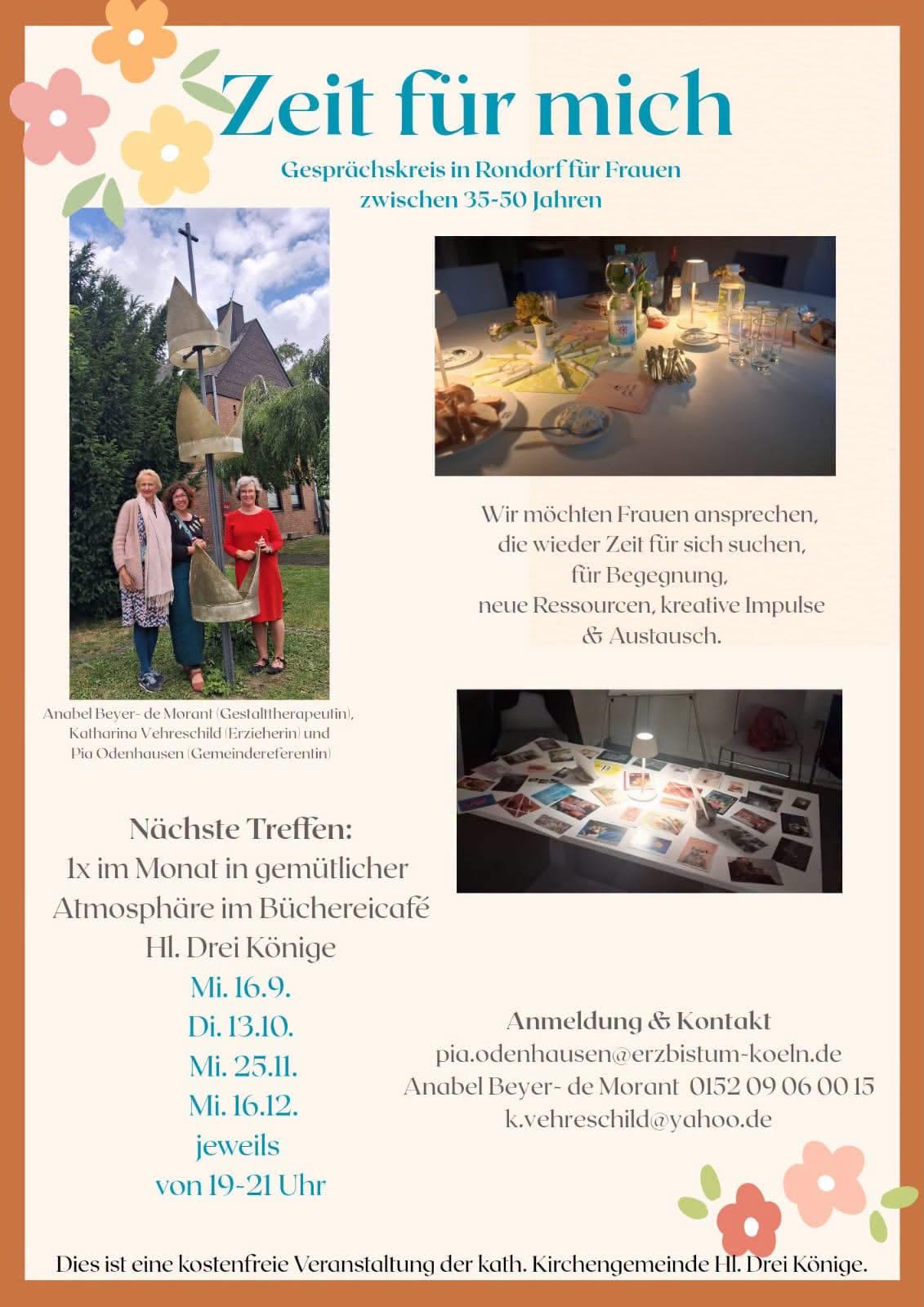 Zeit für mich: Abendtreff im Büchereicafé Heilige Drei Könige in Rondorf am 25. November und 16. Dezember 2026